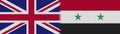 Syria and United Kingdom British Britain Fabric Texture Flag Ã¢â¬â 3D Illustrations
