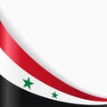 Syrian flag background. Vector illustration. Royalty Free Stock Photo