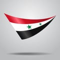 Syrian flag background. Vector illustration. Royalty Free Stock Photo