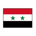 Syrian Flag Vector Rectangle - The Syrian Arab Republic Flag