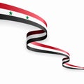 Syrian flag wavy abstract background. Vector illustration. Royalty Free Stock Photo