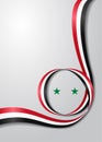 Syrian flag wavy background. Vector illustration. Royalty Free Stock Photo