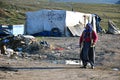 Syrian and gypsy refugees in anatolian side of istanbul, Turkey