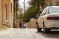 Syrian kids playing in street in a poor neighborhood