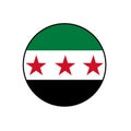 Syrian National Coalition Syrian Interim Government Flag Rectangle Vector Royalty Free Stock Photo