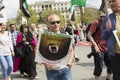 Syrian Rally in Trafalgar Square to support Medics Under Fire Royalty Free Stock Photo