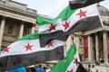 Syrian Rally in Trafalgar Square to support Medics Under Fire Royalty Free Stock Photo
