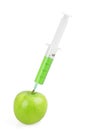 Syringe apple Royalty Free Stock Photo