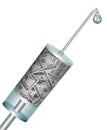 Syringe as symbol of expensive medicine