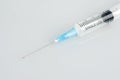 Syringe close-up Royalty Free Stock Photo