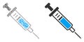 Syringe Collage of Binary Digits