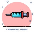 Syringe filled outline style