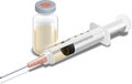 Syringe or Hypodermic Needle with Vial