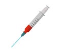 Syringe icon illustrated in vector on white background