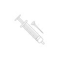 Syringe icon. Simple element illustration. Syringe symbol design template. Can be used for web and mobile Royalty Free Stock Photo