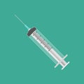 Syringe for injection. Syringe for blood analysis Royalty Free Stock Photo