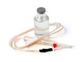 Syringe injection, dropper system Royalty Free Stock Photo