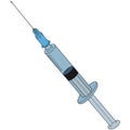 Syringe for injections, diagnostic punctures and beauty injections. Vector illustration. An injection, a vaccine.