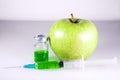 Nitrates and Green Apple Royalty Free Stock Photo