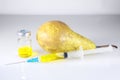 Nitratef and yellow pear Royalty Free Stock Photo