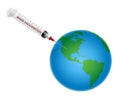 Syringe Mass Vaccination Global Immunization Planet Earth