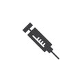 Syringe needle icon vector