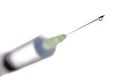 syringe needle vaccination or flu shot