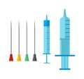 Syringe needle vector illustration.