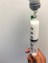 Syringe of Propofol with an infusion set.