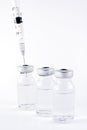 Syringe and vial Royalty Free Stock Photo