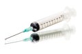 Syringe on white Royalty Free Stock Photo