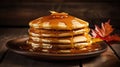 syrup maple pancake food