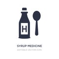 syrup medicine bottle icon on white background. Simple element illustration from Medical concept Royalty Free Stock Photo