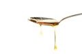 Syrup in spoon Royalty Free Stock Photo