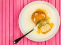 Syrup or Treacle Sponge Pudding With Custard Royalty Free Stock Photo