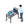 Sysadmin Isometric Icon