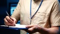 System admin writes repairment checklist