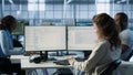 System admin working in diverse computer network security data center