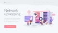 System administration landing page concept