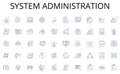 System administration line icons collection. Creativity, Passion, Inspiration, Talent, Discipline, Technique