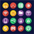 System Administrator Icons Flat Design Circle Royalty Free Stock Photo