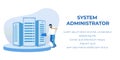 System Administrator Servicing Advertising Banner