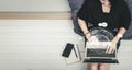 System Artificial intelligence chatbot , Business woman using Smartphone With ChatGPT Chat Bot AI , Technology smart robot Ai Chat