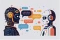 System Artificial intelligence ChatGPT Chat Bot AI , Technology smart robot Ai Chat GPT application software Royalty Free Stock Photo