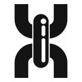 System chain icon simple vector. Web link Royalty Free Stock Photo