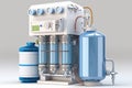 system cleaning Water white isolaterd system purification water osmosis Reverse