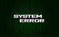System error on binary code background Royalty Free Stock Photo