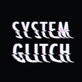 System glitch text Royalty Free Stock Photo