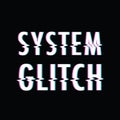 System glitch text Royalty Free Stock Photo