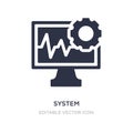 system icon on white background. Simple element illustration from Social media marketing concept